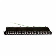 19" Patch Panel, 48 x RJ45, kat. 5e, klasa D – 100 MHz, ekranowany z organizatorem kabli