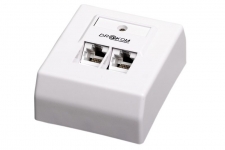 Gniazda 2 x RJ45 natynkowe nieekranowane
