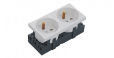 Gniazdo elektryczne w standardzie 45 x 90 mm (kolor biały) DATA
