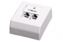 Gniazda 2 x RJ45 natynkowe nieekranowane