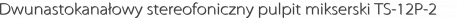 Dwunastokanałowy stereofoniczny pulpit mikserski TS-12P-2